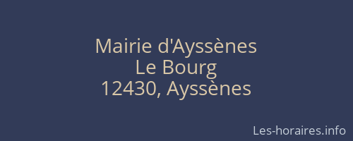 Mairie d'Ayssènes