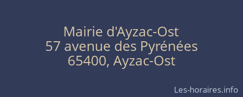 Mairie d'Ayzac-Ost