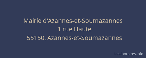 Mairie d'Azannes-et-Soumazannes