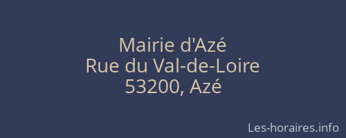 Mairie d'Azé