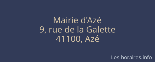 Mairie d'Azé