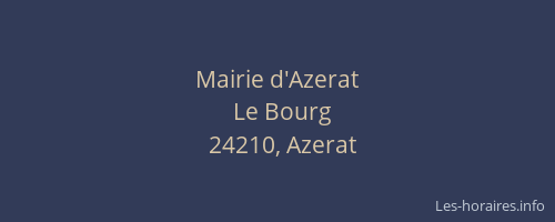 Mairie d'Azerat