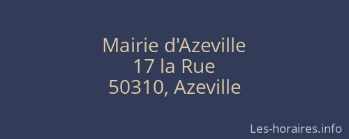 Mairie d'Azeville