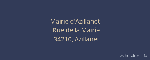 Mairie d'Azillanet