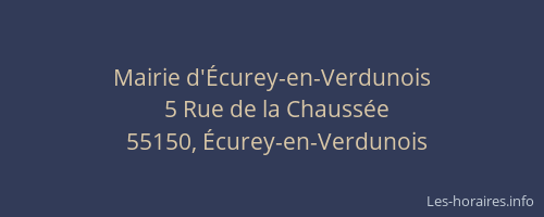Mairie d'Écurey-en-Verdunois