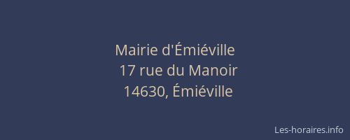Mairie d'Émiéville