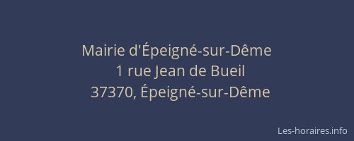 Mairie d'&Eacute;peign&eacute;-sur-D&ecirc;me