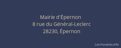 Mairie d'&Eacute;pernon