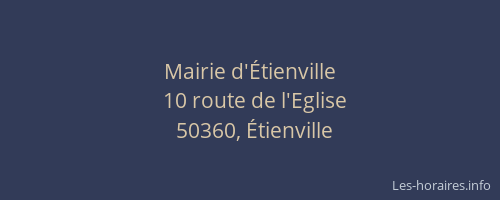 Mairie d'Étienville