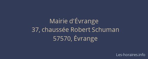 Mairie d'&Eacute;vrange
