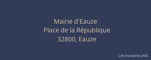 Mairie d'Eauze