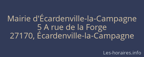 Mairie d'Écardenville-la-Campagne