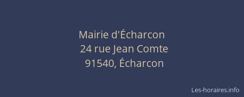 Mairie d'Écharcon