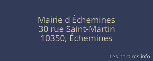 Mairie d'Échemines