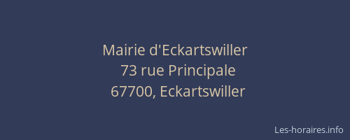Mairie d'Eckartswiller