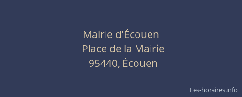 Mairie d'Écouen