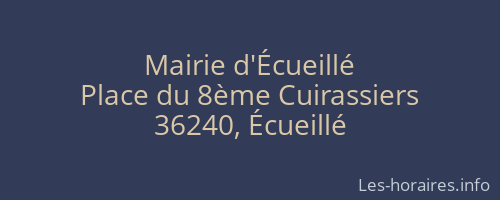 Mairie d'Écueillé