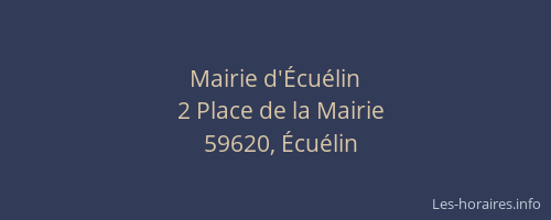 Mairie d'Écuélin