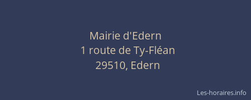 Mairie d'Edern