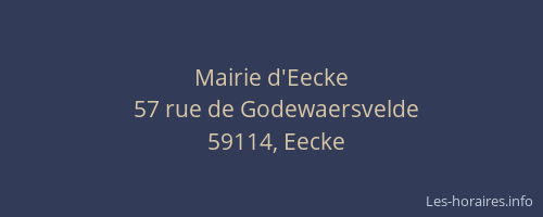 Mairie d'Eecke