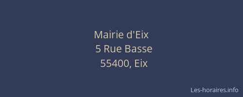 Mairie d'Eix