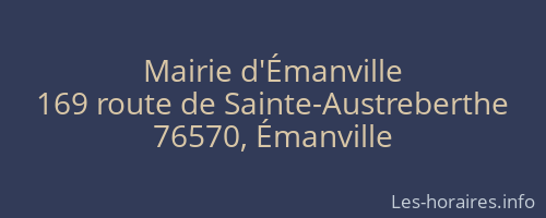 Mairie d'Émanville