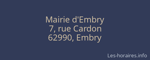 Mairie d'Embry