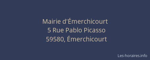 Mairie d'Émerchicourt