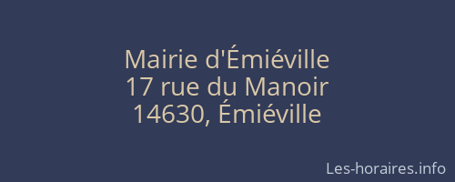 Mairie d'Émiéville
