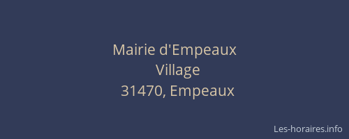 Mairie d'Empeaux