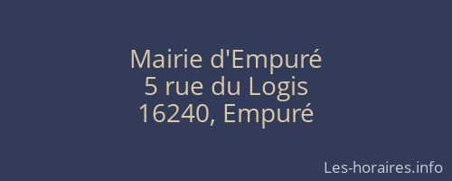 Mairie d'Empuré