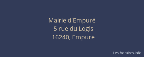 Mairie d'Empur&eacute;