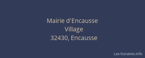 Mairie d'Encausse