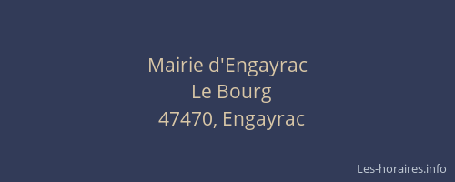 Mairie d'Engayrac