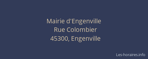Mairie d'Engenville