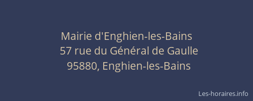 Mairie d'Enghien-les-Bains