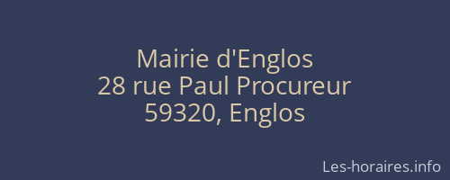 Mairie d'Englos
