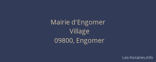 Mairie d'Engomer