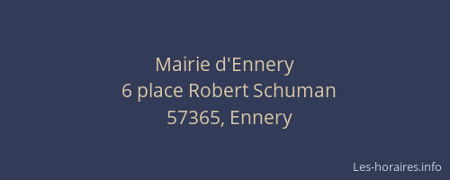 Mairie d'Ennery