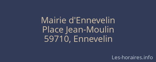 Mairie d'Ennevelin