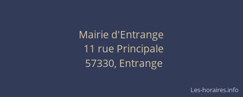 Mairie d'Entrange