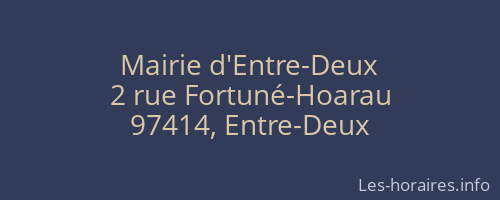 Mairie d'Entre-Deux
