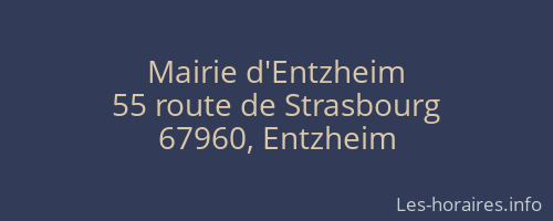 Mairie d'Entzheim