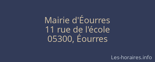 Mairie d'Éourres