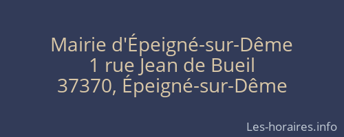 Mairie d'Épeigné-sur-Dême