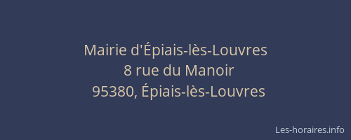 Mairie d'Épiais-lès-Louvres