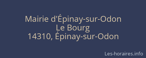 Mairie d'Épinay-sur-Odon