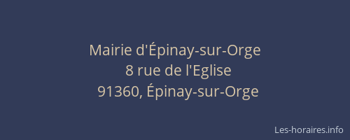 Mairie d'Épinay-sur-Orge