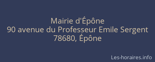 Mairie d'Épône