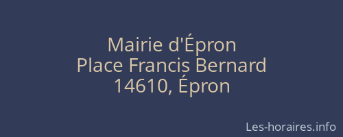 Mairie d'Épron